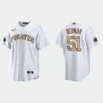 Men's Pittsburgh Pirates #51 David Bednar 2022 All-Star Game Cool Base Jersey - White