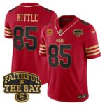 George Kittle # 85 San Francisco 49ers Faithful To The Bay Patch Vapor Limited Jersey V8 - All Stitched
