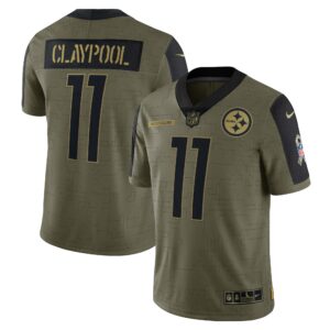 Chase Claypool Pittsburgh Steelers  2021 Salute To Service Limited Player Jersey - Olive