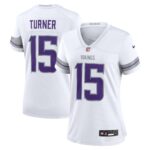 Dallas Turner Minnesota Vikings Women's Alternate Game Player Jersey - White