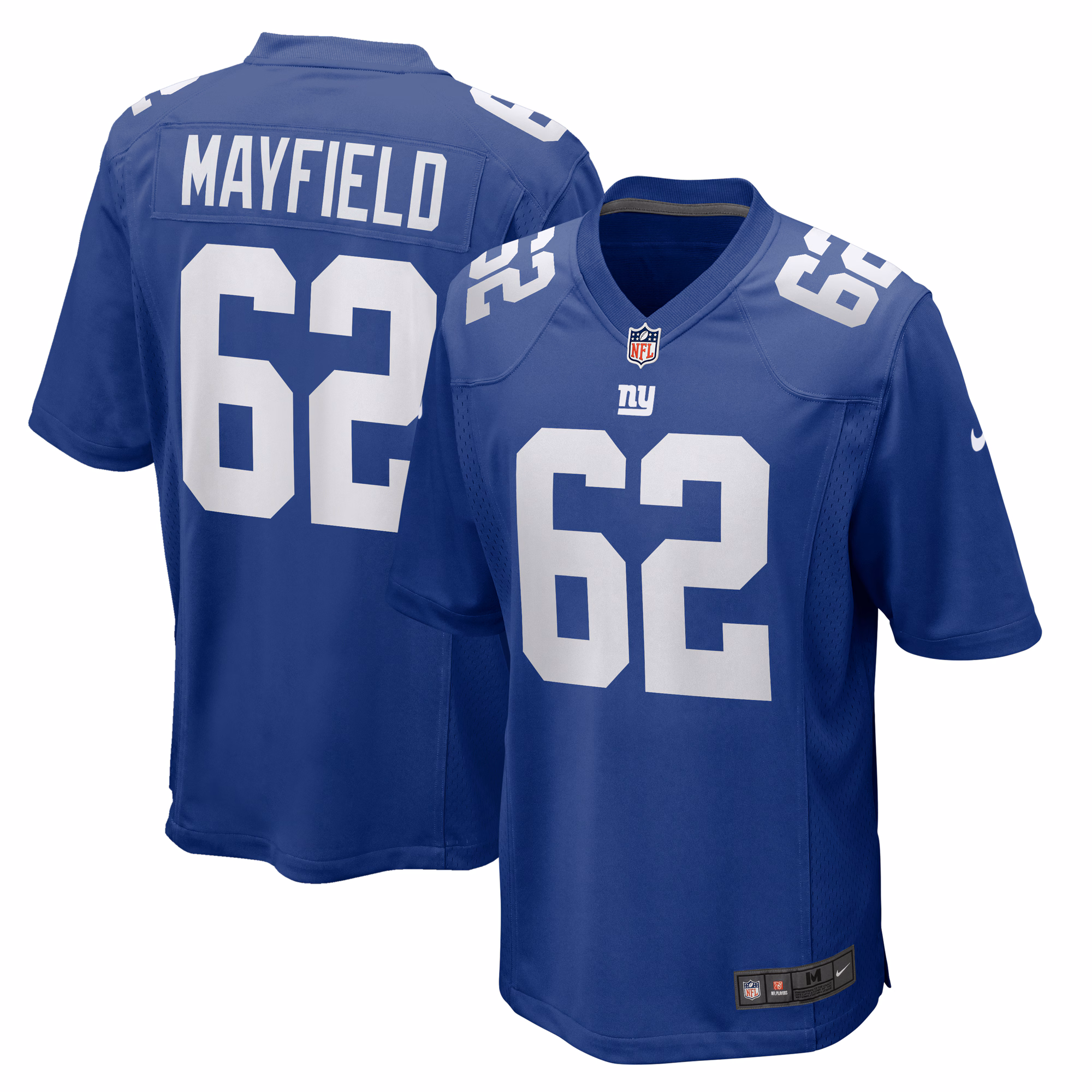 Jalen Mayfield New York Giants  Game Jersey -  Royal