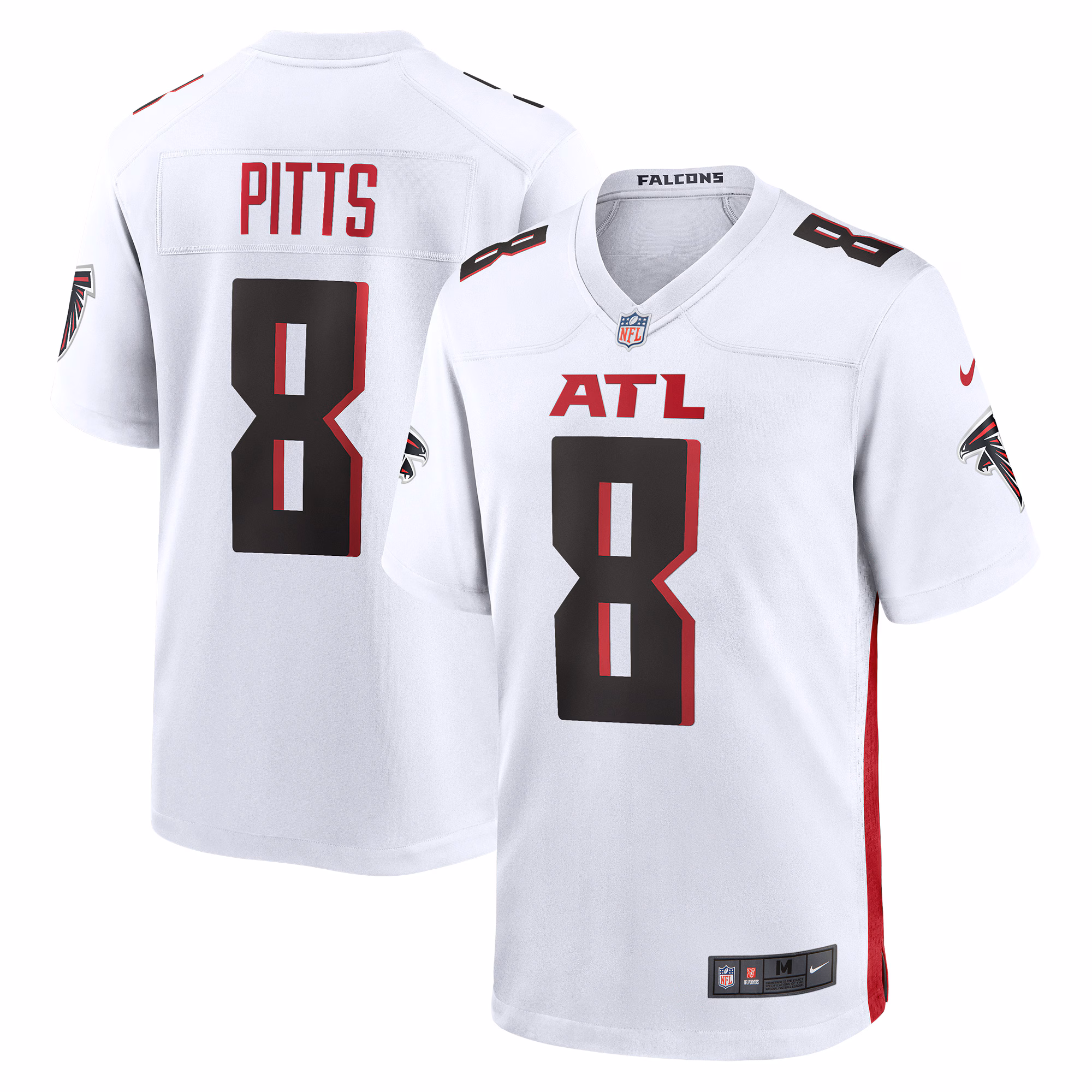 Atlanta Falcons Kyle Pitts White Game Player Jersey