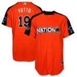 Cincinnati Reds #19 Joey Votto Orange 2017 All-Star National League Stitched Jersey
