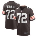 Hjalte Froholdt Cleveland Browns  Game Player Jersey - Brown