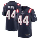 Raleigh Webb New England Patriots  Home Game Player Jersey - Navy