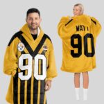 Adult 90 Pittsburgh Football Unisex Blanket Hoodie