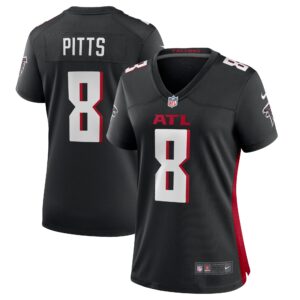 Kyle Pitts Atlanta Falcons  Women's 2021 Draft First Round Pick Player Game Jersey - Black