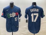 Men's Los Angeles Dodgers #17  Blue Shohei Ohtani Jersey