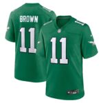 A.J. Brown Philadelphia Eagles  Youth Alternate Player Game Jersey - Kelly Green