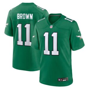 A.J. Brown Philadelphia Eagles  Youth Alternate Player Game Jersey - Kelly Green
