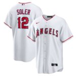 Los Angeles Angels Jorge Soler #12 White Home Replica Jersey