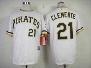 Pittsburgh Pirates #21 Roberto Clemente White Alternate 2 Cool Base Stitched Jersey