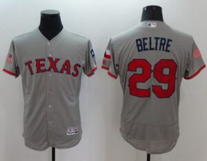Texas Rangers #29 Adrian Beltre Grey Fashion Stars And Stripes Flexbase Stitched Jersey