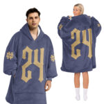 Adult Notre Dame Football Unisex Blanket Hoodie