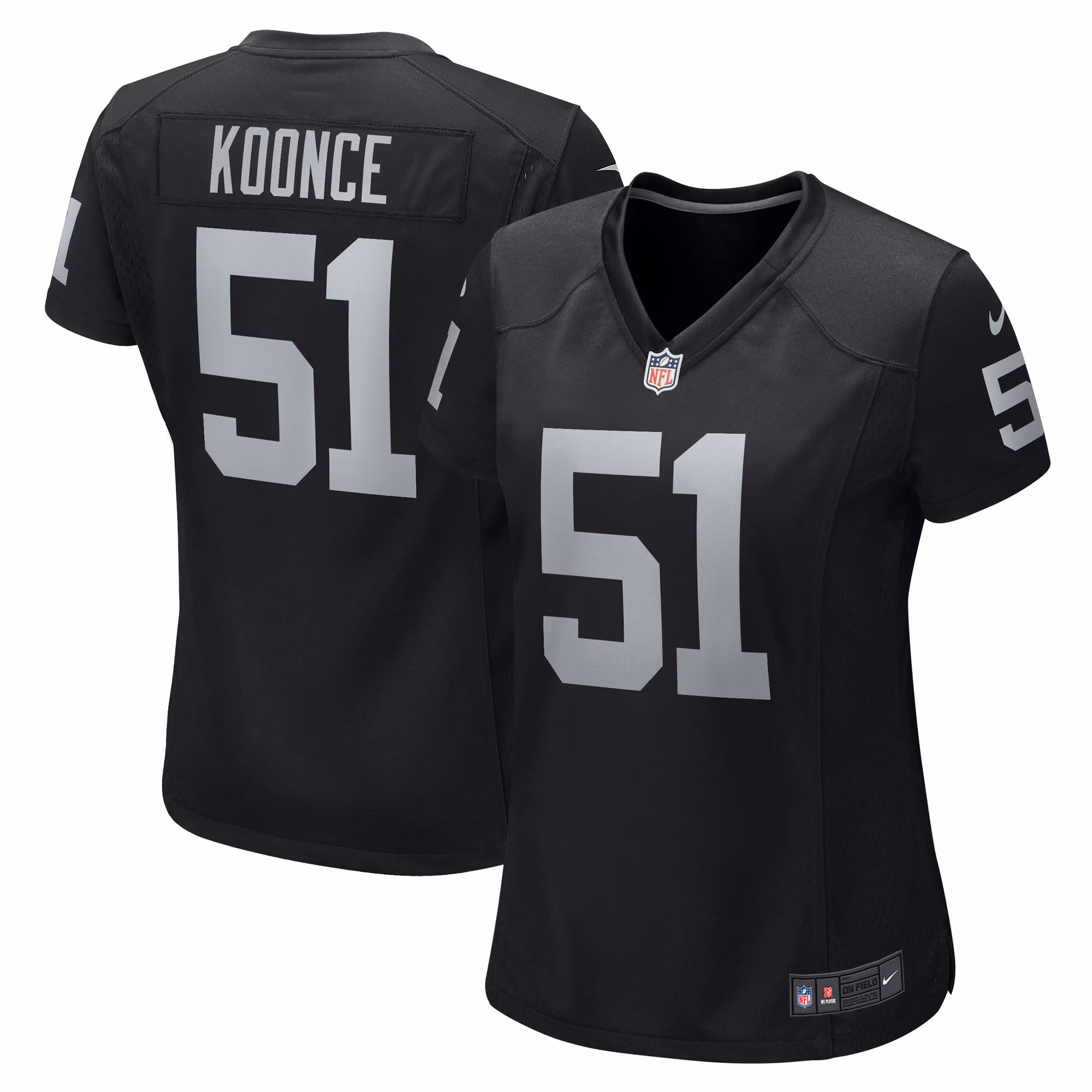 Malcolm Koonce Las Vegas Raiders Women's Game Jersey - Black
