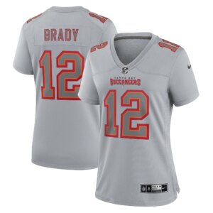 Tom Brady Tampa Bay Buccaneers Women's Atmosphere Fashion Game Jersey - Gray