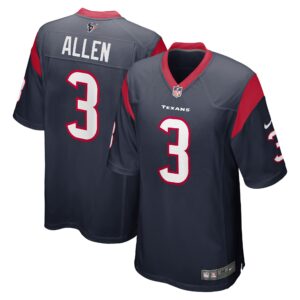 Kyle Allen Houston Texans  Game Jersey - Navy