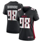 Women's Atlanta Falcons Ruke Orhorhoro #98 Black Game Jersey