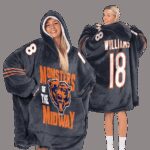 Monsters of the Midway Chicago Football Unisex Blanket Hoodie