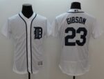 Detroit Tigers #23 Kirk Gibson White Flexbase Collection Stitched Jersey