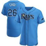 Men's Tampa Bay Rays #26 Ji-Man Choi Light Blue Alternate  Jersey