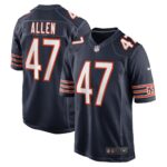 Chase Allen Chicago Bears  Game Player Jersey - Navy