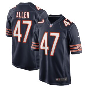 Chase Allen Chicago Bears  Game Player Jersey - Navy