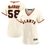Women's San Francisco Giants Grant McCray #58 Cream Home Replica Jersey
