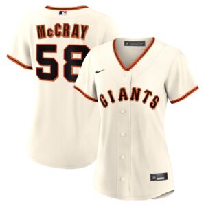 Women's San Francisco Giants Grant McCray #58 Cream Home Replica Jersey