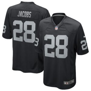Josh Jacobs Las Vegas Raiders  Game Player Jersey - Black