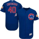 Chicago Cubs #40 Willson Contreras Blue Flexbase Collection Stitched Jersey