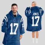 Adult 17 Indianapolis Football Unisex Blanket Hoodie