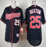 Minnesota Twins #25 Byron Buxton Navy Blue Alternate Road Cool Base Stitched Jersey
