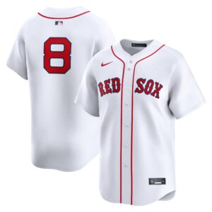 Men's Boston Red Sox #8 Carl Yastrzemski  White Home Limited Player Jersey
