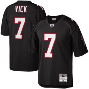 Michael Vick Atlanta Falcons  2002 Authentic Throwback Retired Player Jersey - Black