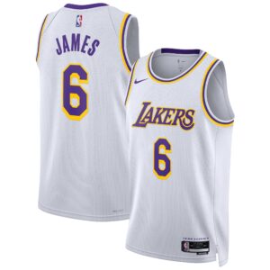 LeBron James Los Angeles Lakers Unisex Swingman Jersey - Association Edition - White