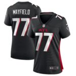 Jalen Mayfield Atlanta Falcons  Women's Game Jersey - Black