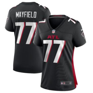 Jalen Mayfield Atlanta Falcons  Women's Game Jersey - Black