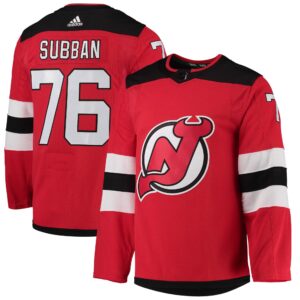 P.K. Subban New Jersey Devils  Home Primegreen Authentic Pro Player Jersey - Red