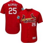 Men's St. Louis Cardinals #25 Mark McGwire Red Flexbase Collection Stitched Jersey