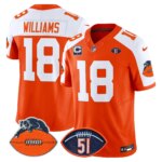 Caleb Williams #18 Chicago Bears CHI Dick Butkus Patch Throwback Vapor Limited Jersey - All Stitched