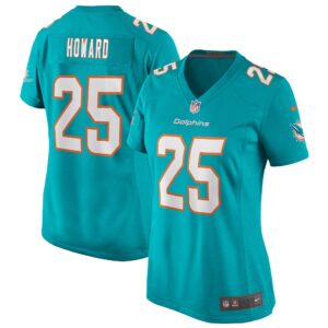 Xavien Howard Miami Dolphins  Women's Game Jersey - Aqua