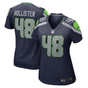 Jacob Hollister Seattle Seahawks  Women's Home Game Player Jersey - College Navy