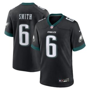 DeVonta Smith #6 Philadelphia Eagles Alternate Game Jersey - Black