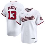 Men's Washington Nationals Nick Senzel  White Home Limited Player Jersey