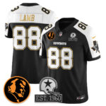CeeDee Lamb # 88 Dallas Cowboys Vapor Limited Gold Jersey - John Madden Patch - All Stitched