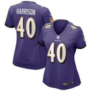Malik Harrison Baltimore Ravens Women's Game Jersey - Purple
