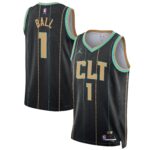 LaMelo Ball Charlotte Hornets  Brand Unisex 2022/23 Swingman Jersey - City Edition - Black