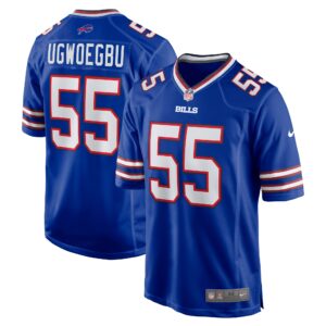 David Ugwoegbu Buffalo Bills Game Jersey -  Royal