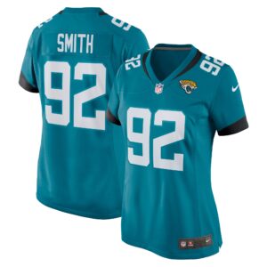Smith Jacksonville Jaguars  Women's Game Jersey - Teal